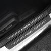 Explosiones transfronterizas son adecuadas para umbral de puerta de maletero de coche Honda Freed CR-Z Type R con textura de fibra de carbono y cuero