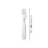 Juego de Cuchara y Tenedor Infantiles de Cristal de Titanio Puro Flor de Hielo para Uso en Casa, Utensilios para Comida de Bebé, Cuchara y Tenedor de Postre Duraderos y Resistentes a la Rotura
