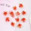 Resina Flor Suave Tridimensional Flor Grande Hell Rosa Gradiente de Dos Tonos Resina Pedrería Arte de Uñas Pedrería Accesorios DIY Cristal