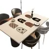 Jogo Americano de Mesa de Jantar Estilo Medieval, Toque de Luxo Leve e Alto Padrão, Toalha de Mesa para Mesa de Centro, Não Lavável, Impermeável, À Prova de Óleo, Resistente ao Calor