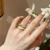 Nuevo Anillo de Hoja de Plátano Cepillada Italiano, Lujo Accesible, Anillo Pulsera Noble Estilo Palacio Retro de Gama Alta