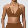 Venda Quente Europeia e Americana Roupa Íntima de Yoga Sutiã Esportivo Secagem Rápida Escovado em Ambos os Lados Sexy Costas Cruzadas Fitness Costas Bonitas 52736