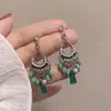 Encanto Exótico, Nuevo Estilo Chino, Estilo Étnico, Retro, Gama Alta, Estilo Antiguo, Borlas, Nicho, Fresco y Discreto, Aretes Largos