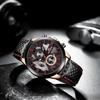 Amazon Va Va Voom Reloj de Cuarzo Impermeable para Exteriores con Calendario Correa de Cuero para Hombre Suministro Exclusivo del Fabricante