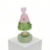 10.5cm Base Giratoria de Cerámica Jingdezhen Adorno de Árbol de Navidad Manualidades de Vidrio Cerámicas Navideñas