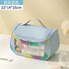 Bolsa de cosméticos nova, vibrante e de grande capacidade com um design elegante, perfeita para guardar maquiagem e produtos de higiene pessoal, e ideal para viagens como uma nécessaire portátil e à prova d'água.