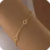 Pulsera de Trébol de Cuatro Hojas con Circonita de Comercio Exterior de Amazon, Nuevo Estilo de Moda, Lujo Ligero, Suave y Elegante, Joyería Ajustable