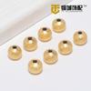 Cuentas Pequeñas Doradas Esmeriladas Chapadas en Oro de 14K que Conservan el Color Pulsera de Cuentas Hecha a Mano para DIY Collar de Perlas de Cuenta Suelta Separado por Cuentas Cobre Chapado en Oro Real