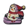 Amuletos para zapatos de muñeco de nieve navideño, Accesorios para zapatos tipo zueco de regalo de Navidad, Decoración de goma blanda de PVC Accesorios para DIY, Transfronterizo