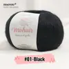 Comercio exterior hilo de mohair de bebé sudafricano para tejer a mano ganchillo DIY hilo fino hilo de mohair de seda ovillo de caballito de mar venta al por mayor
