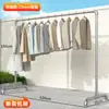 Secador de Roupas de Tubo de Aço de Chão Doméstico Varanda Quarto Externo Varal Telescópico Espesso Simples de Vara Única