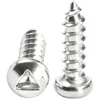 Tornillos Autorroscantes de Cabeza Redonda de Hierro Niquelado con Diseño Triángulo Interno Antimanipulación, Tornillos Autorroscantes Antirrobo de Cabeza de Panal con Ranura Triangular M2.6 M3 M4
