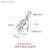 S925 Prata Ping Um Clipe Pingente Fivela Incrustada com Jade Guanyin Buda Masculino Pixiu Jade DIY Prata Fivela Cabeça Jade Pingente Fivela