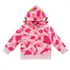 Sudadera con capucha y cremallera de camuflaje para niños para primavera y otoño, diseño de tiburón de dibujos animados, cárdigan casual para niños y niñas
