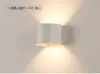 Lámpara de Pared LED Arriba/Abajo Impermeable para Proyecto Transfronterizo, Patio de Villa, Pilar de Pasillo Regulable, Pared Exterior de Balcón Simple
