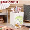 Apple Dibujo Lineal Cachorro Portalápices de Escritorio Papelería para Dormitorio Universitario Soporte de Almacenamiento para Brochas de Maquillaje Peine Decoración de Escritorio