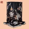 2025 Nuevo Pañuelo Cuadrado Elegante de Satín con Estampado Floral de Cadena, 90 Colores, con Protección Solar, Pañuelo de Seda Baotou, Pañuelo Decorativo