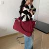 2026 Nova Bolsa Tote Acolchoada Simples de Grande Capacidade Original com Forro Bordado e Alça de Ombro Removível, Bolsa Transversal Leve