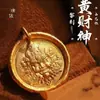 Accesorios de bricolaje de oro de alta calidad y larga duración, collar Huang Caishen con transferencia de fortuna, colgante, cadena de suéter, panqueque para mujer
