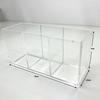 Portalápices transparente caja de almacenamiento de papelería de escritorio de aspecto elegante multifuncional portalápices para estudiantes caja organizadora de cuadernos de oficina