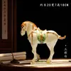 Conjunto Seis Cavalos de Cerâmica Tang Sancai de Luoyang, Fique Rico Imediatamente, Artesanato Estilo Chinês Novo, Presentes, Enfeites de Sala de Estar de Alta Qualidade