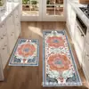 Tapetes de Piso de Terra Diatomácea Persa Transfronteiriços, Resistentes a Manchas, Laváveis, Antiderrapantes, Conjunto de Duas Peças, Absorventes de Água, Absorventes de Óleo, Tapetes de Piso para Cozinha