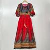 Vestido de estilo étnico, verano 2024, nuevo, estampado de seda de algodón, Yunnan, Sanya, Tailandia, Xinjiang, turismo, playa.