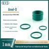 Vedação O-Ring de Borracha Fluorada, Diâmetro do Fio 1mm, Diâmetro Externo 3-35mm, Resistente a Alta Temperatura, Junta de Borracha Resistente à Corrosão, Retentor de Óleo Resistente a Óleo
