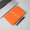 Caderno a5 logo personalizado escritório empresarial planejador caderno couro macio espesso alta aparência fivela caixa de presente livro
