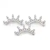 Pendientes de Titanio F136 Diamante Trapezoidal Pendientes de Zirconia Aleación de Titanio G23 Joyería para Perforaciones Clavos para Hueso de la Oreja Clavos Cocleares