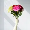 Ramo de Rosas Simuladas, Decoración de Boda de San Valentín de Alta Gama, Flores Artificiales, Muebles para el Hogar de la Sala de Estar