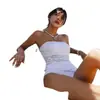 Traje de Baño Coreano Nuevo Sexy de Baño Termal con Cordones que Cubre el Vientre de Cintura Alta Triángulo Ins de Dos Piezas para Mujer