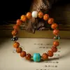Pulsera Original de Hueso de Yak del Tíbet con Cuentas Dzi, Cuentas Dzi de Dos Ojos, Cuentas de Oración Budistas, Estilo Étnico