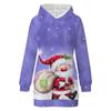 Sudadera nueva de 24 años con estampado navideño, suéter holgado europeo y americano transfronterizo de muñeco de nieve, impresión digital a D-made