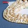 Cuentas de concha de herradura más vendidas transfronterizas, cuentas sueltas, accesorios para joyería DIY, cuentas redondas de concha de mar profundo, en stock al por mayor