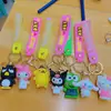 Llavero de Muñeca de Silicona PVC Colgante Perro de Orejas Grandes Kuromi Lindo para Decoración de Mochila de Estudiante Regalo Pequeño de Moda