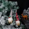 Decoraciones Navideñas Colgantes para Árbol de Navidad Muñecas Tejidas Transfronterizas Muñecas Luminosas Sin Rostro Gnomos Tejidos Retro