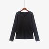 Moda para Mujer Tallas Grandes Diseño de Encaje Patchwork Suéter Tejido Elegante 2026 Invierno Gordo mm Top de Punto Base 23531