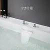 Torneira de banho de fonte termal toda em cobre interruptor de água fria e quente saída de cascata de alto fluxo para piscina de spa três furos para piscina de imersão