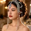 Adorno de Cabeça Estilo Antigo Regiões Ocidentais de Dunhuang Acessórios de Cabelo de Princesa Headwear para Foto de Viagem Pingente de Testa Ornamento de Testa Franja Acessórios de Estilo Étnico Adorno de Cabeça