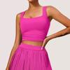 Nueva Falda Corta Deportiva Transfronteriza para Mujer, Falso Dos Piezas, Cubriendo Glúteos y Adelgazante, Falda de Tenis para Fitness al Aire Libre, Falda de Yoga Anti-Exposición