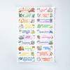 Pegatinas de texto inspirador autoadhesivas lindas pegatinas decorativas pegatinas de texto inspirador para estudiantes pegatinas creativas de aprendizaje