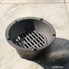 Fogão a carvão de ferro fundido, fogão tradicional a lenha para aquecimento interno, lareira de ferro fundido para fazer chá, queima de carvão para fazer chá e sopa, fogão de água e fogo