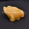 Jade Beige Natural Sapo Dorado Piedra que Atrae la Fortuna Sapo de Tres Patas Cicada Dorada Sala de Estar Tienda Apertura Oficina Pie de Decoración