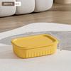 Caja de almacenamiento de plástico para el hogar con tapa, multi-especificación, gran capacidad, caja de almacenamiento con asa, caja de almacenamiento para bocadillos, artículos diversos, juguetes