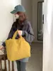Bolso Bandolera de Felpa Suave Huangguoshu Otoño e Invierno Nuevo Bolso Cubo Gran Capacidad Bolso de Mano Tote para Estudiante