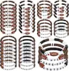 Pulseiras com Pingentes de Coração de Basquete e Futebol Mais Vendidas da Amazon para Homens e Mulheres, Joias Estilo Esportivo, Pulseiras Elásticas de Argila Macia