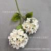 Impresión 3D de hortensias de dos cabezas, estilo europeo de pintura al óleo, pequeñas y frescas, para fotografía de bodas, accesorios decorativos, flores.