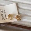 Grampo de cabelo pequeno de flor de metal para mulheres, presilha lateral fofa, mini grampo de cabelo para franja, presilha de tubarão