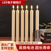 Vela LED artificial de cera para poste, vela eléctrica, accesorios para fiestas de bodas, velas digitales, adornos de luz ambiental, luz de vela
